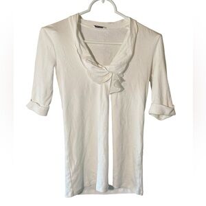 Brunello Cucinelli‎ ivory blouse sz xs